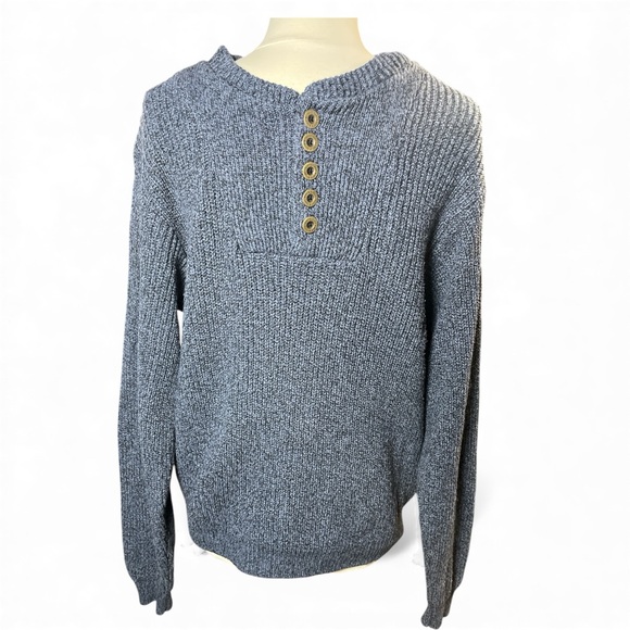 Vintage Eddie Bauer Men’s Henley Sweater - Picture 2 of 5